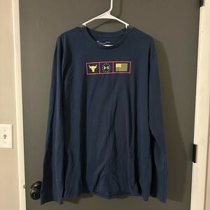 Men's Blue Long Sleeve Shirt
